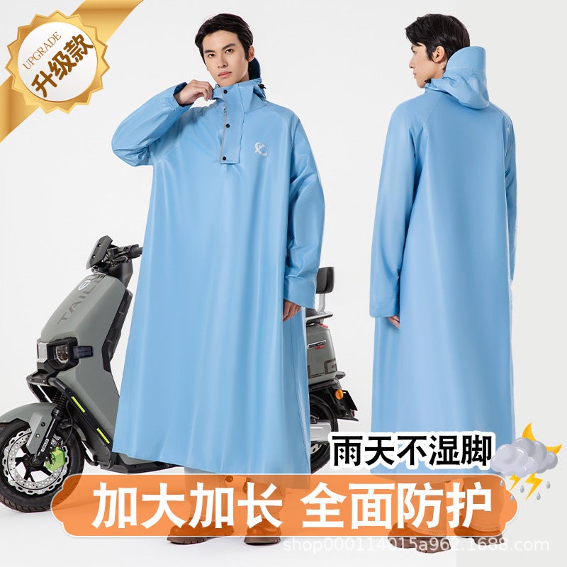Raincoat, Electric Vehicle Raincoat, Full-Body Integrated Motorcycle Raincoat, Thickened Raincoat, Cycling Electric Vehicle Poncho - Image 5